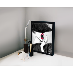 Speak Up - Be Heard - Red Lips - Watercolor Wall Art Print Speak Up - Be Heard - Red Lips - Watercolor Wall Art Print